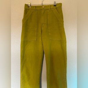 Big Bud Press OLIVE GREEN work pants PETITE XS